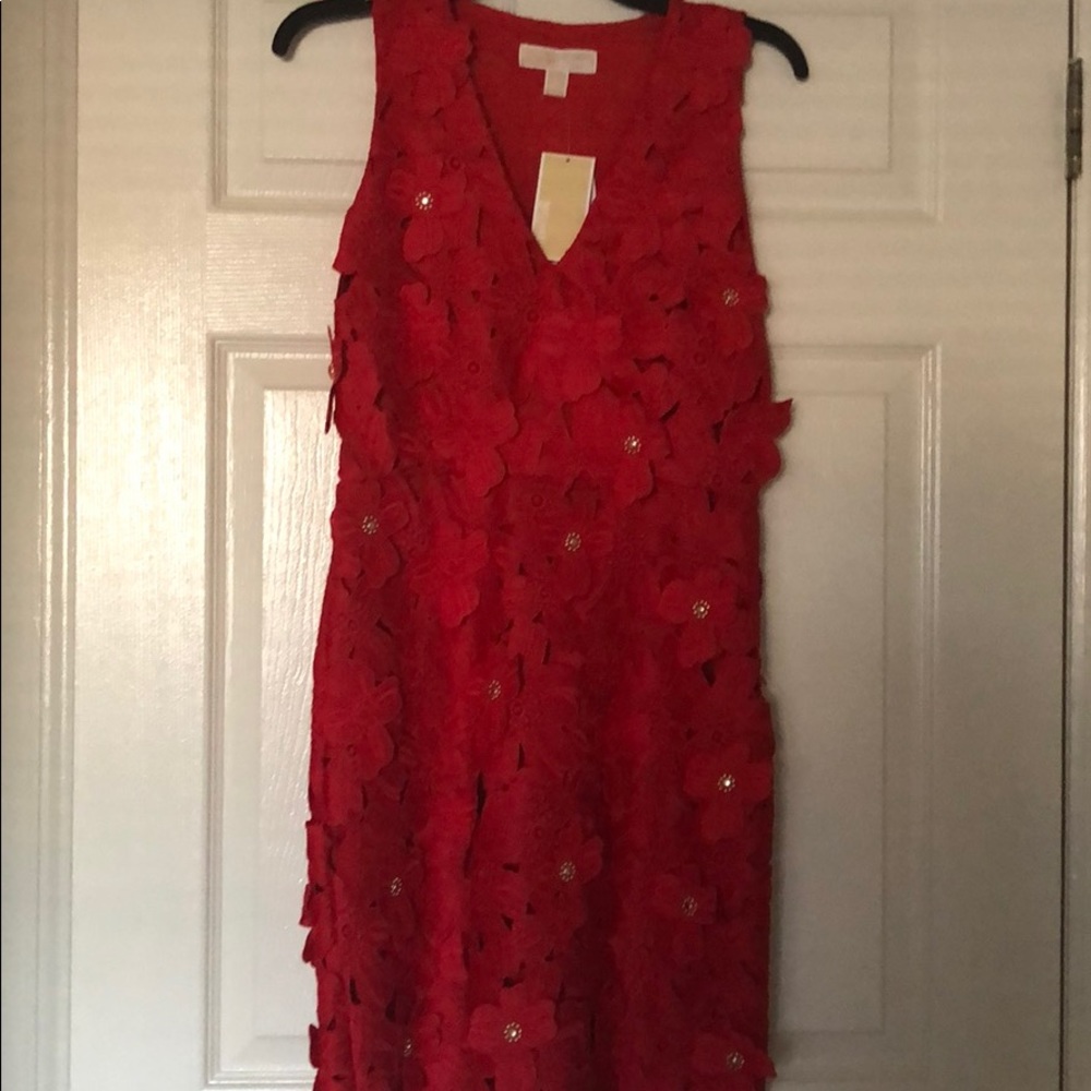 Never worn beautiful red Michael Kors dress!